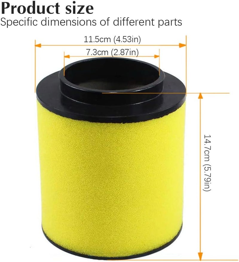 SOLLON Rancher 420 17254-HP5-600 TRX420 Air Filter for Honda TRX420FM 4x4 Rancher 420 TRX420FPA 4x4 AT EPS TRX420FPE TRX420FPM 4x4 EPS TRX420FA TRX420FE TRX420TE TRX420TM - Image 2